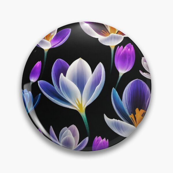 Item preview, Pretty Crocus Neon Design 03 designed and sold by Freestyle Designs.