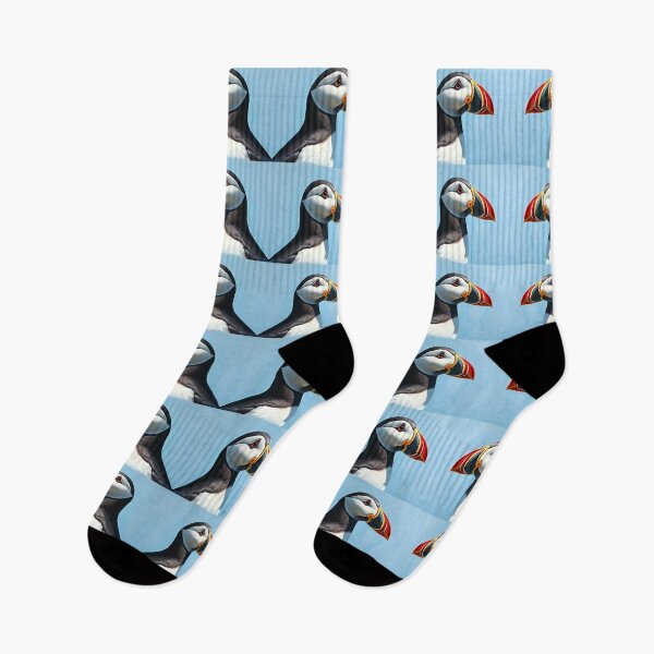 Item preview, Puffin Seabird Portrait Ocean Animal Wildlife Conservation designed and sold by kakarikihill.