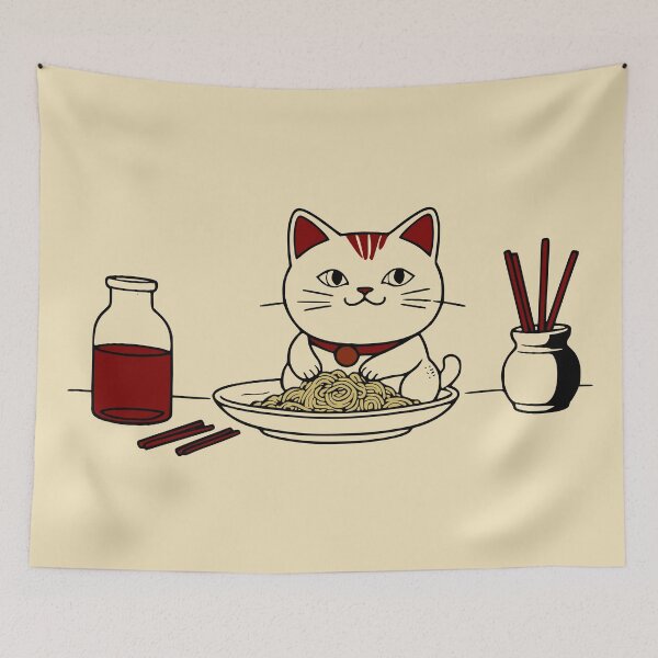 Item preview, Cat and pasta designed and sold by Javier Narváez Solarte.
