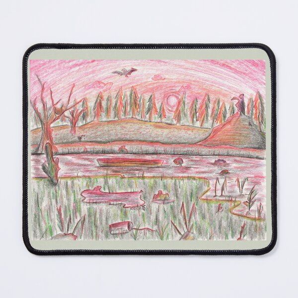 Item preview, Desolate Red Creepy Landscape designed and sold by Harold-Inks.