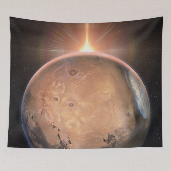 Item preview, Mars Planet Sun behind Stars Epic! designed and sold by Pablo Carlos Budassi.