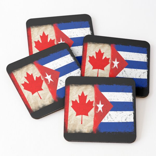 Item preview, Canadian Flag and Cuban Flag Pride Wear Design.  designed and sold by LovelyHappyGift.