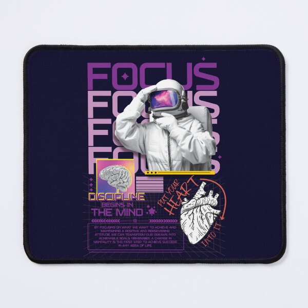 Item preview, Focus and conquer the universe of your dreams. Put your heart and mind into discipline. White designed and sold by Dizartico.