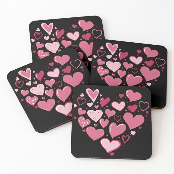 Item preview, Cute pink hearts designed and sold by Lydyb-creations.