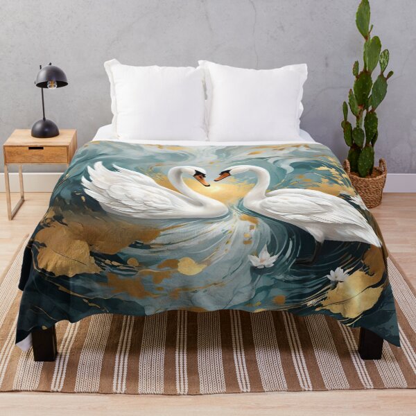 Item preview, Swans on Marble Lake designed and sold by Ciervo Primavera.