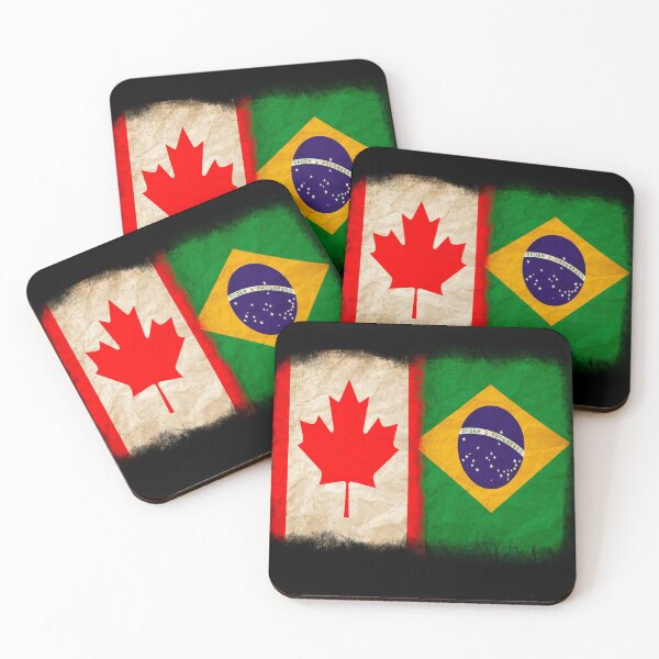 Item preview, Canadian Flag and Brazilian Flag Pride Wear Design, Brasileiro designed and sold by LovelyHappyGift.