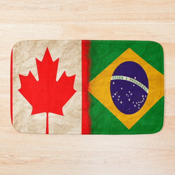 Item preview, Diseño de ropa de orgullo con la bandera canadiense y la bandera brasileña, Brasileiro designed and sold by LovelyHappyGift.