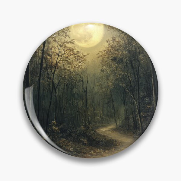 Item preview, Moonlit Forest Path designed and sold by PopCultureArtShop.