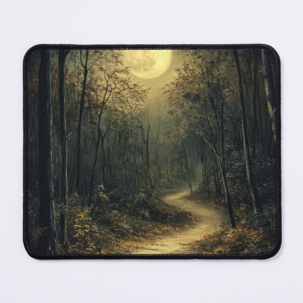 Item preview, Moonlit Forest Path designed and sold by PopCultureArtShop.
