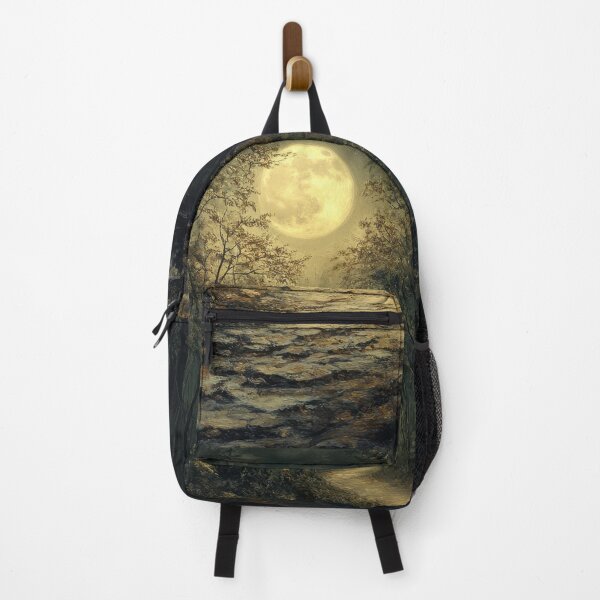 Item preview, Moonlit Forest Path designed and sold by PopCultureArtShop.