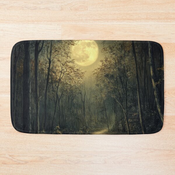 Item preview, Moonlit Forest Path designed and sold by PopCultureArtShop.