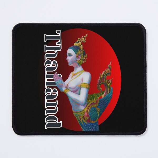 Item preview, Thailand Kinnari Greeting on Red Background. designed and sold by Linklandiya.