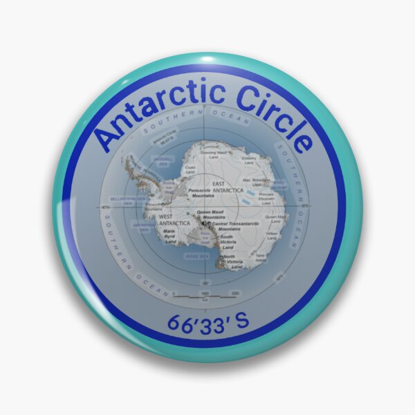 Item preview, Antarctic Circle Map funny stickers for explorers designed and sold by Snarkers Promotions .
