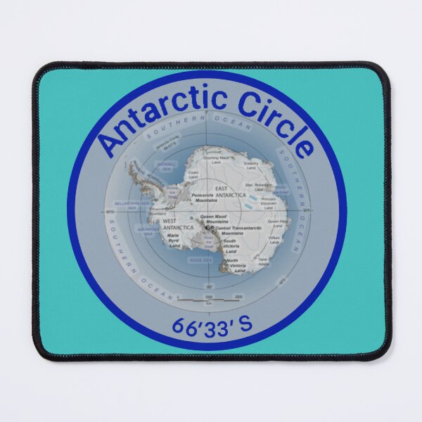 Item preview, Antarctic Circle Map funny stickers for explorers designed and sold by Snarkers Promotions .