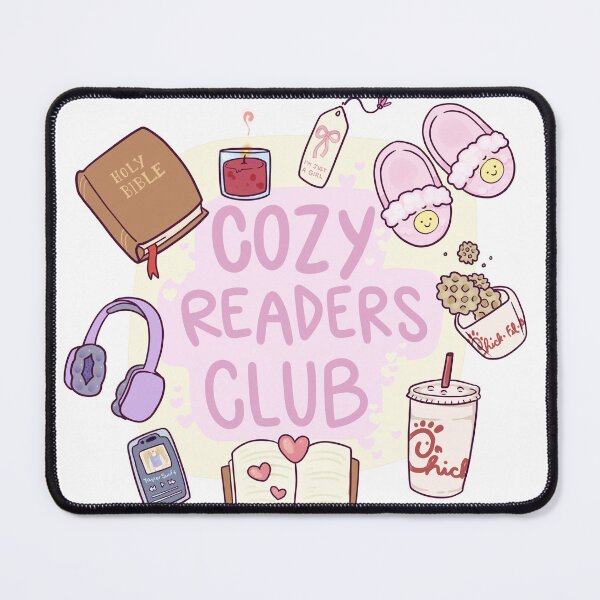 Item preview, Cozy Readers Club - Christian Girl Aesthetic Design Hand Drawn designed and sold by MagnoliaLamb.