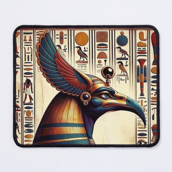 Item preview, Thoth Egyptian Kemetic Spiritual Ancient Wisdom Art God of Knowledge Sacred Ibis Deity designed and sold by AnalajiaDesigns.