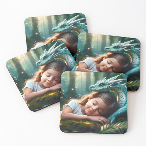 Item preview, Una niña y su dragón designed and sold by Kathy Weaver.