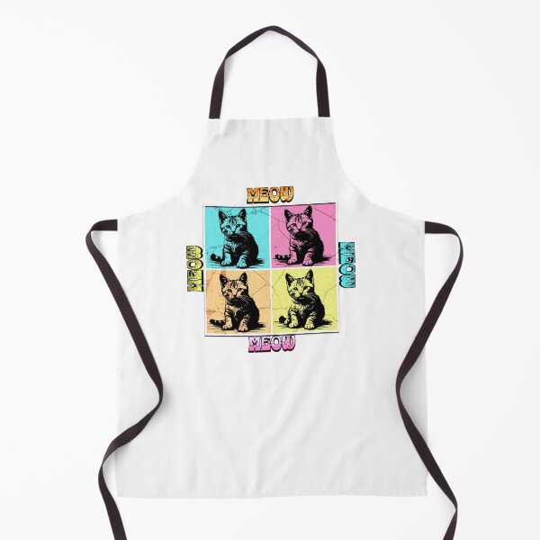 Item preview, Meow, Meow, Meow, Meow 2x2 Colorful Cat Design designed and sold by MoeTiff.