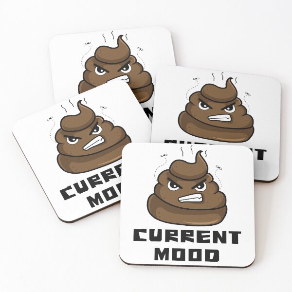 Item preview, Angry Poop Emoji – "CURRENT MOOD" Funny Sarcastic Design designed and sold by Fredster1966.