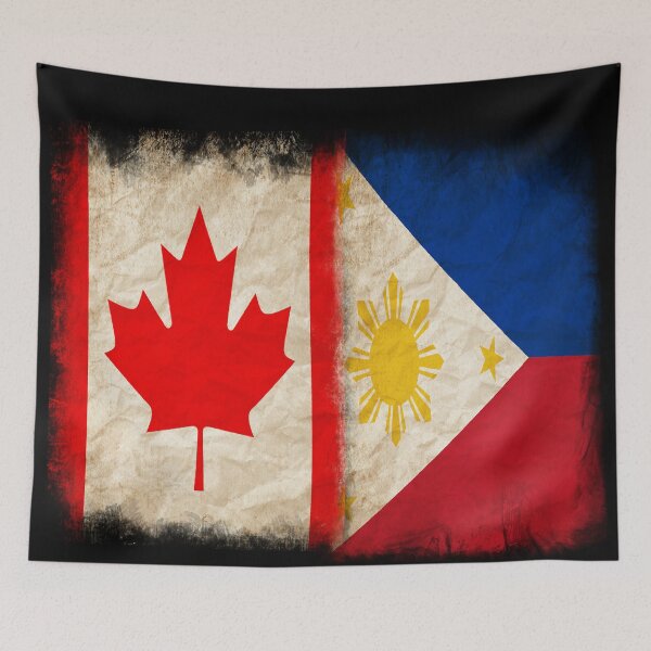 Item preview, Canadian Flag and Philippine flag Pride Wear Design, Filipino designed and sold by LovelyHappyGift.