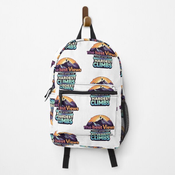 Item preview, The Best Views Come After the Hardest Climbs Mountain Hiker Sunrise designed and sold by zoughlal.