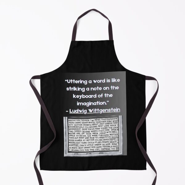 Item preview, "Uttering a word is like stirking a note on the keyboard of the imagination." designed and sold by Planet Agora.