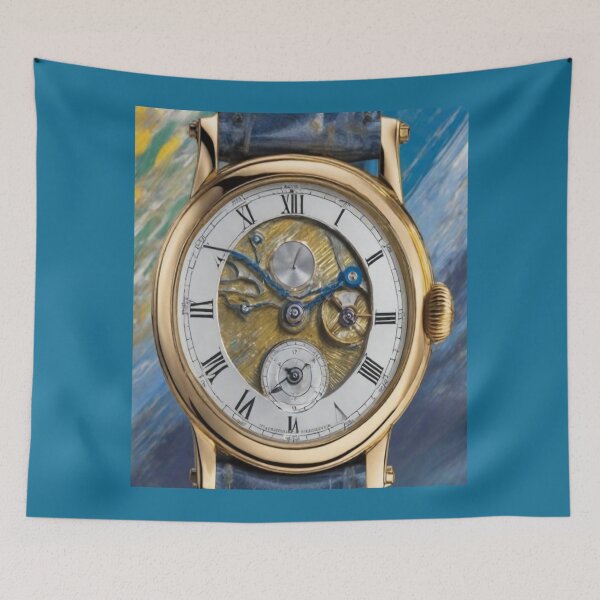 Item preview, "Impressionist Elegance: Artistic Gold Wristwatch" designed and sold by Artisticanvas.
