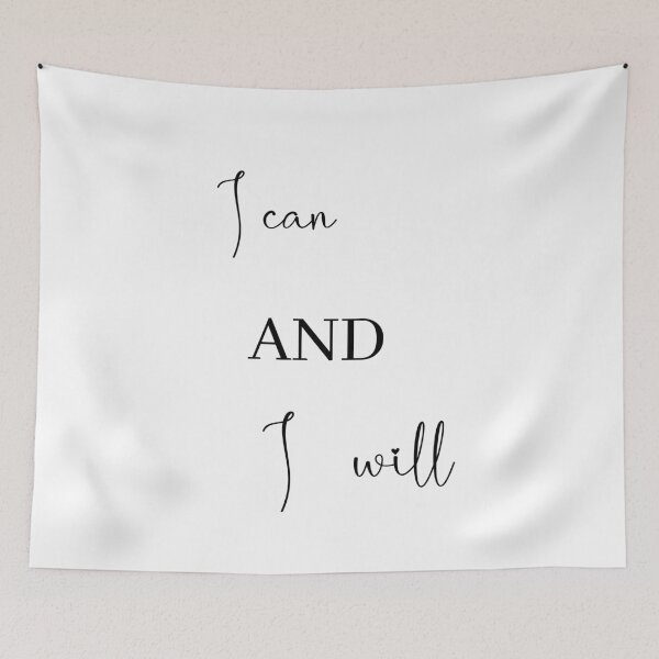 Item preview, "I Can and I Will" – Motivational Wall Art for Inspiration & Strength designed and sold by TrendSh0p.