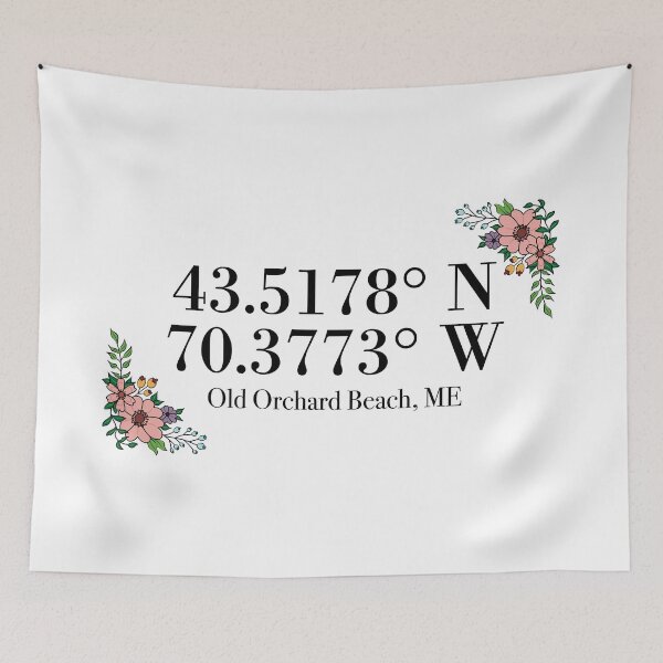 Item preview, Old Orchard Beach, ME Coordinates designed and sold by mynameisliana.