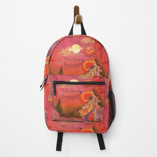 Item preview, You Are Enough – Mystical Dragon Sunset designed and sold by Molly's Gone Mad .