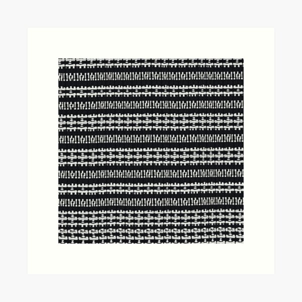 Aperçu de l'œuvre Tissu noir complexe abstrait créée et vendue par BleuAbstracts.