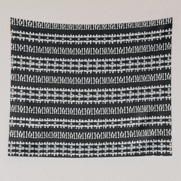 Item preview, Intricate Black Cloth Abstract designed and sold by BleuAbstracts.