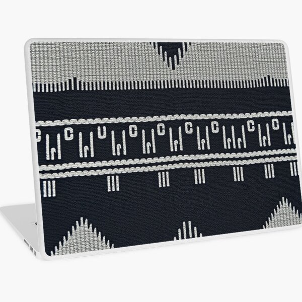 Aperçu de l'œuvre Tissu noir tribal abstrait créée et vendue par BleuAbstracts.