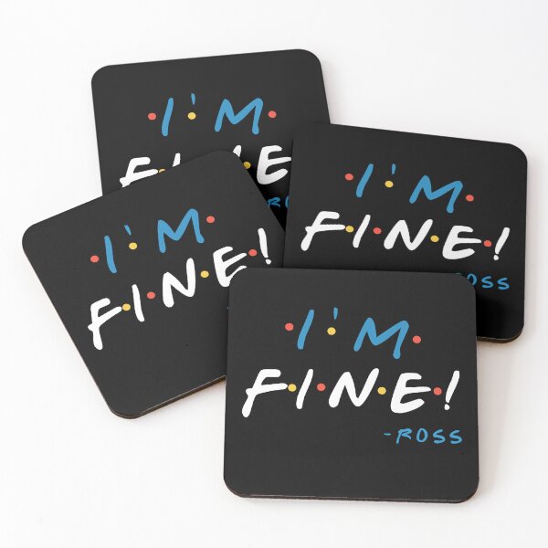 Item preview, I'm Fine! - Ross designed and sold by Sticker Up.