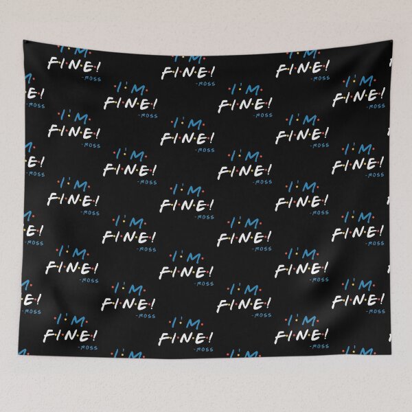 Item preview, I'm Fine! - Ross designed and sold by Sticker Up.