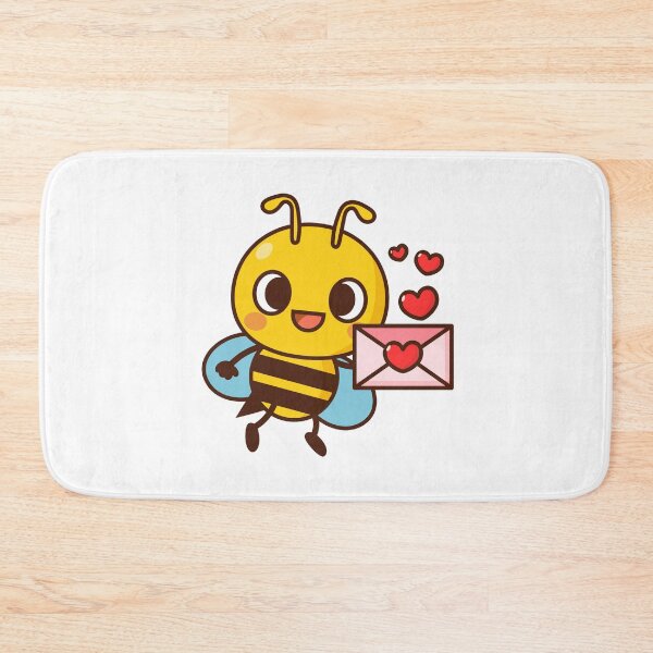 Item preview, Cute Bee cartoon and heart Valentine's day designed and sold by NoeySmiley55.