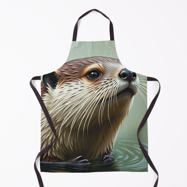 Item preview, Otter Portrait Oil Painting Style River Animal designed and sold by kakarikihill.
