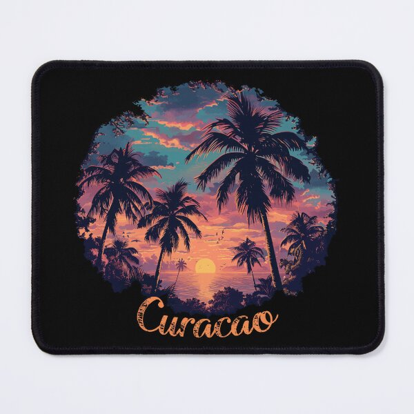 Item preview, Curacao - Caribbean (with Orange Lettering) designed and sold by VelvetRoom.