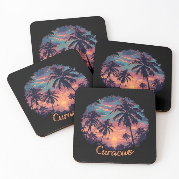 Item preview, Curacao - Caribbean (with Orange Lettering) designed and sold by VelvetRoom.
