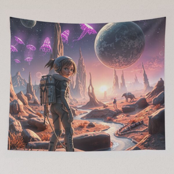 Item preview, Starter Girl - Lost on an Alien World designed and sold by shakespeare1212.