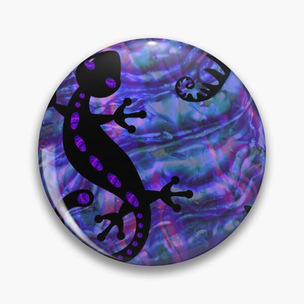 Item preview, Pink Purple Paua Gecko. New Zealand. designed and sold by VibrantArtwork.