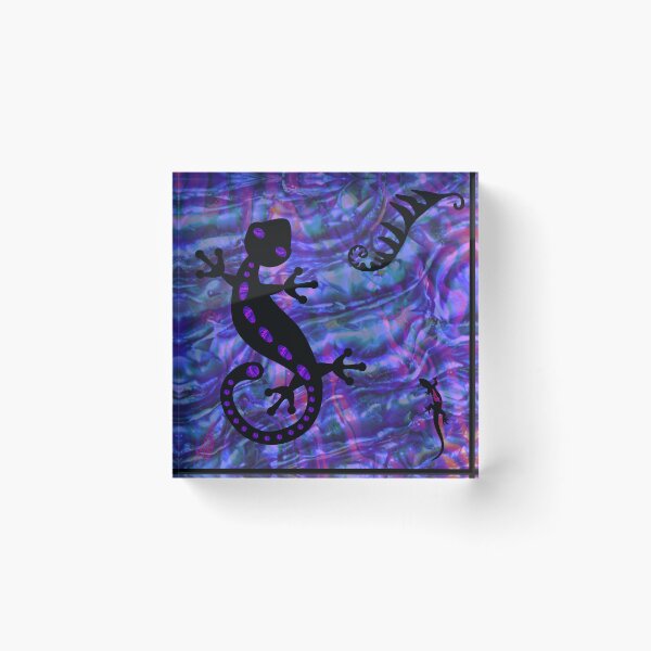 Item preview, Pink Purple Paua Gecko. New Zealand. designed and sold by VibrantArtwork.