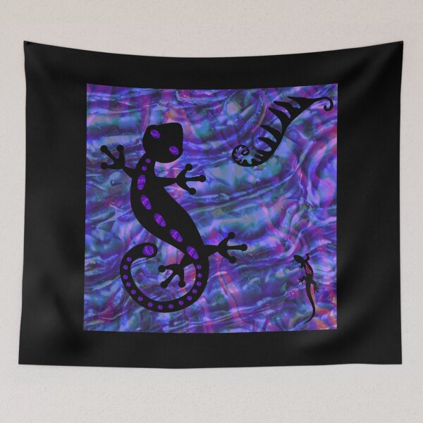 Item preview, Pink Purple Paua Gecko. New Zealand. designed and sold by VibrantArtwork.