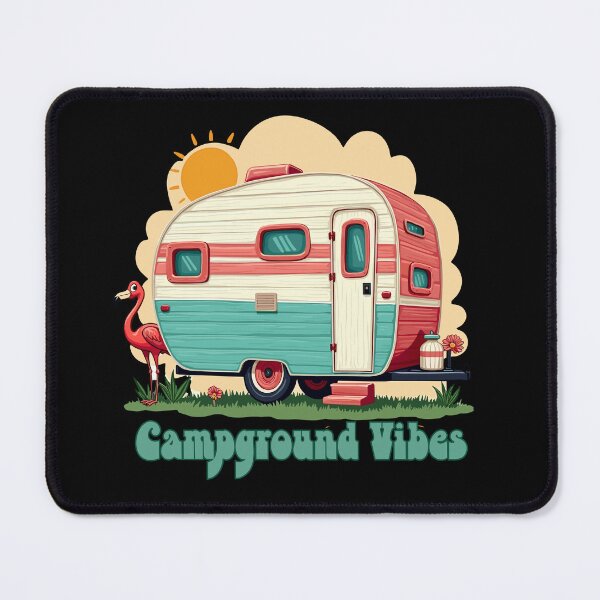 Item preview, Retro Camper Campground Vibes RV Vintage Trailer  designed and sold by BeansHotTees.