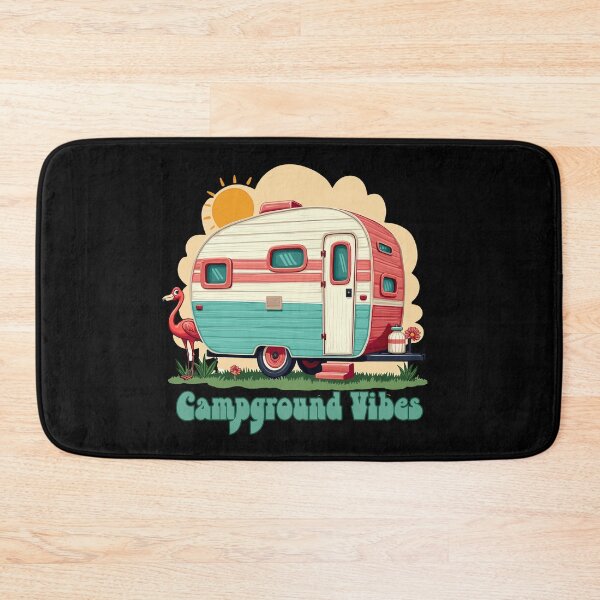 Item preview, Retro Camper Campground Vibes RV Vintage Trailer  designed and sold by BeansHotTees.