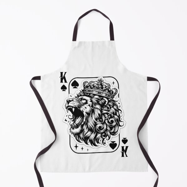 Item preview, King of Poker Lion, Fierce Lion Head Playing Card, Lion Safari Lovers designed and sold by DAMOTAmagazine.