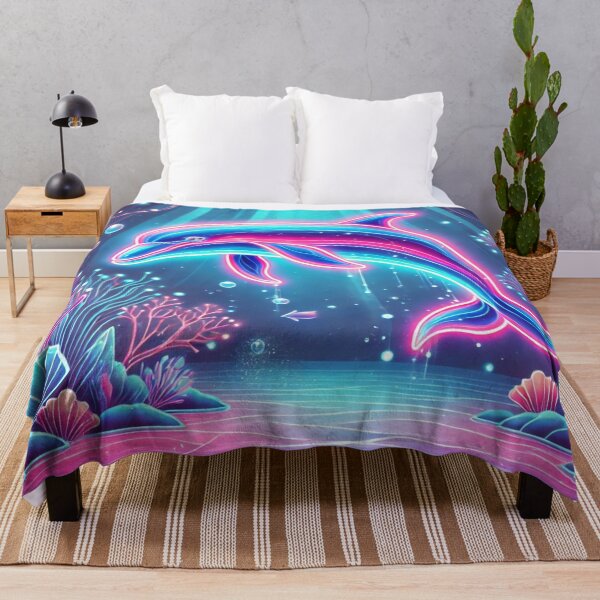 Item preview, Fluorescent Dolphin – Dance in the Dazzling Depths designed and sold by AmigosFurEver.