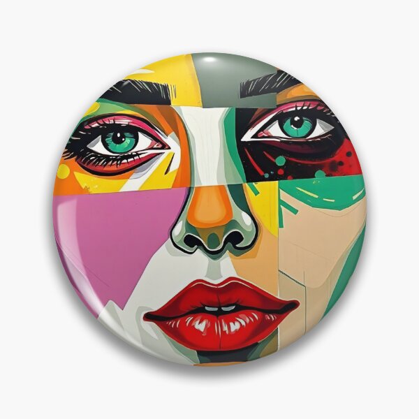 Item preview, Fragmented Beauty – A Modern Abstract Portrait designed and sold by SparkyBamBam.
