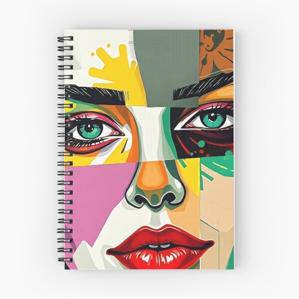 Item preview, Fragmented Beauty – A Modern Abstract Portrait designed and sold by SparkyBamBam.