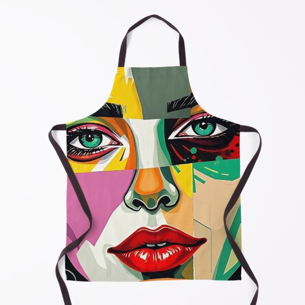 Item preview, Fragmented Beauty – A Modern Abstract Portrait designed and sold by SparkyBamBam.